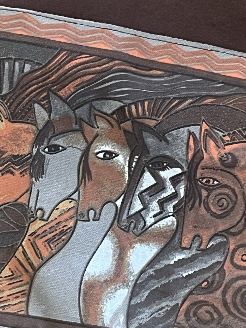 Laurel Burch-Crossbody: Moroccan Mares Horses